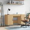 Image de vidaXL Bureau chêne sonoma 140x50x75 cm bois d'ingénierie