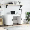 Image de vidaXL Bureau blanc 140x50x75 cm bois d'ingénierie