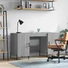 Image de vidaXL Bureau sonoma gris 140x50x75 cm bois d'ingénierie