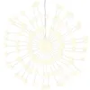 Image de vidaXL Étoile Rayonnante de Noël 140 LED 8 pcs, Ornement Lumineux de Vacances, Éclairage de Noël, Décoration de Fête Intérieur Extérieur, Blanc Chaud 17 cm