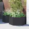 Image de vidaXL Jardinières de jardin 2 pcs anthracite PP