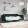 Image de vidaXL Lit de repos sans matelas vert foncé 90x200 cm velours