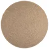 Image de Tapis d'intérieur et extérieur vidaXL, Ø 160 cm, Aspect Jute, Marron, Résistant à l'eau, Durable, Polypropylène, Tissé plat, Rond, Rustique, Pour intérieur et extérieur, Facile à nettoyer