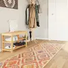 Image de vidaXL Tapis lavable multicolore 80x300 cm antidérapant