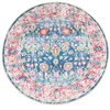Image de vidaXL Tapis Lavable, Moquette de Sol, Carpette de Chambre à Coucher Salon Salle de Séjour, Moderne, Multicolore Ø 120 cm