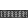 Image de vidaXL Tapis Lavable, Moquette de Sol, Carpette de Chambre à Coucher Salon Salle de Séjour, Moderne, Noir et Blanc 80x300 cm