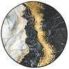 Image de vidaXL Tapis Lavable, Moquette de Sol, Carpette de Chambre à Coucher Salon Salle de Séjour, Moderne, Multicolore Ø 120 cm