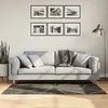 Image de vidaXL Tapis lavable noir et doré 80x150 cm antidérapant