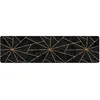 Image de Tapis lavable noir et doré 80x300 cm antidérapant