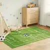 Image de vidaXL Tapis enfant 160x230cm terrain de football antidérapant lavable