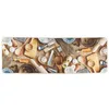Image de vidaXL Tapis de Cuisine Lavable Antidérapant, Protection de Sol, Tapis Absorbant de Maison Intérieur, Moderne, Multicolore 60x180 cm