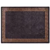 Image de vidaXL Tapis Lavable Antidérapant, Moquette de Sol, Protection de Sol, Carpette de Chambre à Coucher Salon, Moderne, Noir et Doré 400x300 cm