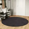 Image de vidaXL Tapis lavable anthracite Ø 200 cm antidérapant