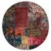Image de vidaXL Tapis Lavable Multicolore Ø 200 cm antidérapant