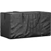 Image de vidaXL Sac de rangement pour sapin de Noël noir 150x75x75 cm PE