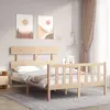 Image de vidaXL Cadre de lit sans matelas 140x190 cm bois de pin massif