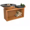 Image de Brasero OFYR Island Corten85 Ceramic DarkGrey OI3C85C