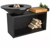 Image de Brasero OFYR Island Black 100 Teak Wood OI3B100W