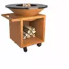 Image de Brasero OFYR Classic Storage Corten 100 PRO OC4C100