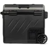 Image de Steamy-E Dual Zone 61 Roller, Glacière à compresseur électrique avec roulettes, 58 litres, 12 V/230 V, pour Refroidir et Congeler, idéale pour Le Camping