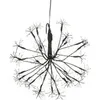 Image de Luca Lighting Éclairage de Noël en forme de boule avec ampoules LED blanc chaud - Diamètre : 30 cm - Noir