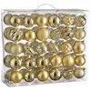 Image de House of Seasons Lot de 60 Boules de Sapin de Noël incassables Diamètre 7 cm Doré
