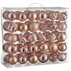 Image de House of Seasons Lot de 60 Boules de Sapin de Noël, diamètre 7 cm, incassable, Rose