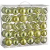 Image de House of Seasons Lot de 60 Boules de Noël incassables Vert Clair Ø 7 cm