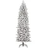 Image de Black Box Trees Harma Sapin de Noël Artificiel étroit - H260 x Ø73 cm - Vert givré