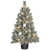 Image de Black Box Trees Kaprun Sapin de Noël artificiel en pot avec éclairage LED et fonction minuterie - H 90 x Ø 51 cm - Vert doré