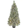 Image de Black Box Trees Nagoya Sapin de Noël Artificiel avec éclairage LED et Fonction minuterie - H 120 x Ø 60 cm - Vert