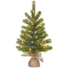 Image de Black Box Trees Nagoya Sapin de Noël Artificiel en Jute avec éclairage LED et Fonction minuterie - H 60 x Ø 44 cm - Vert