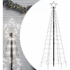Image de Sapin de Noël à LED avec piquets 220 LED blanc froid 180 cm