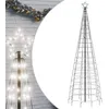 Image de vidaXL Sapin de Noël à LED avec Pointes, 570 LED Blanc Froid, 300 cm, extérieur, cône Lumineux
