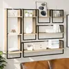 Image de vidaXL Ensemble d'étagères murales avec barres 6 pcs chêne sonoma
