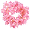 Image de vidaXL Guirlandes de Fleurs 6 pcs, Couronnes de Fleurs pour Mariage, Décorations Suspendues Jardin Intérieur Extérieur, Rose Foncé 180 cm