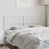 Image de vidaXL Tête de lit de remplacement métal blanc 160 cm