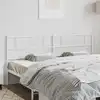 Image de vidaXL Tête de lit de remplacement métal blanc 193 cm