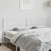 Image de vidaXL Tête de lit de remplacement métal blanc 200 cm