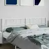 Image de vidaXL Tête de lit de remplacement métal blanc 200 cm