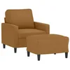 Image de vidaXL Fauteuil avec Repose-Pied Marron 60 cm Velours, canapé, Fauteuil, Fauteuil TV, canapé Simple, siège, canapé Relax, canapé de Loisirs