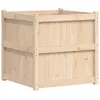 Image de vidaXL Jardinière d'Extérieur, Lit Surélevé, Bac à Fleurs, Pot de Plantes, Boîte à Fleurs Jardin Patio Terrasse, 70x70x70 cm Bois de Pin Massif