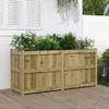 Image de vidaXL Jardinière 150x50x70 cm bois de pin imprégné