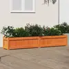 Image de vidaXL Jardinière cire marron 180x31x31 cm bois de pin massif