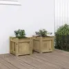 Image de vidaXL Jardinières 2 pcs bois de pin imprégné