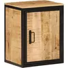 Image de vidaXL Armoire de salle de bain 40x30x50cm bois massif manguier et fer