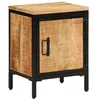 Image de vidaXL Table de Chevet 40x30x52,5 cm Bois de manguier Massif Brut, Armoire de lit, Meuble de Chambre à Coucher, Table de Chevet en Bois