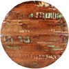Image de vidaXL Dessus de table Ø 80x2,5 cm rond bois massif de récupération