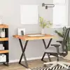 Image de vidaXL Dessus de bureau carré bois massif d'acacia bordure assortie