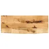 Image de Dessus de table 90x30x2,5 cm bord vif bois massif manguier brut